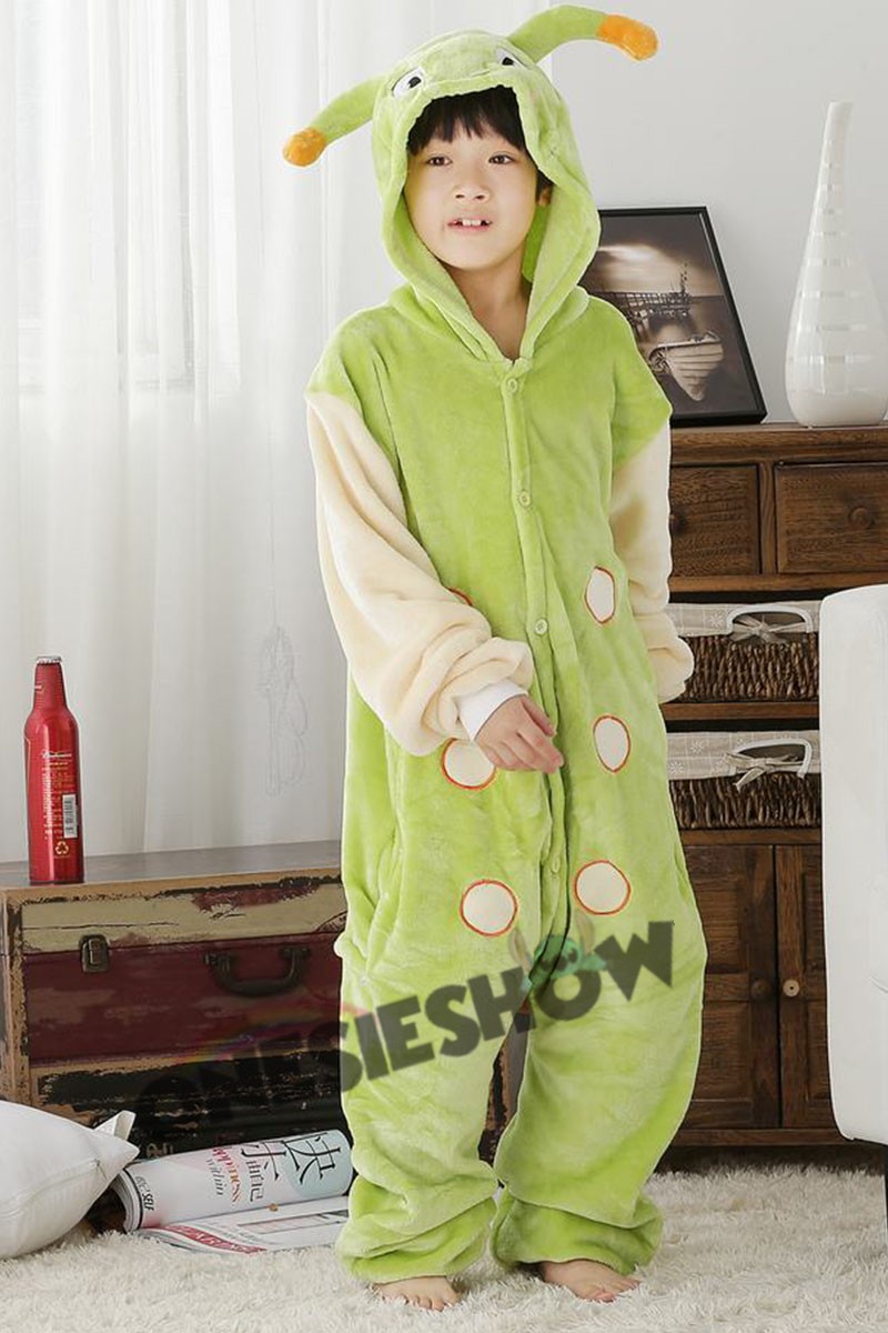 Caterpillar Onesie Kigurumi Pajamas Kids Animal Costumes For Teens